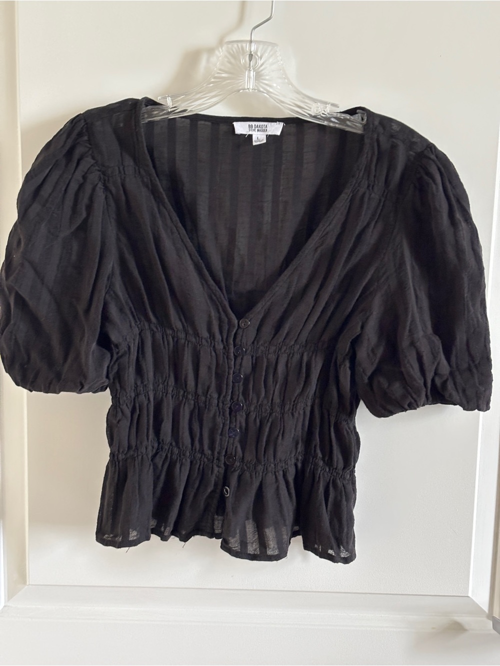 Steve Madden BB Dakota Puff Sleeve Top - Picture 4 of 8